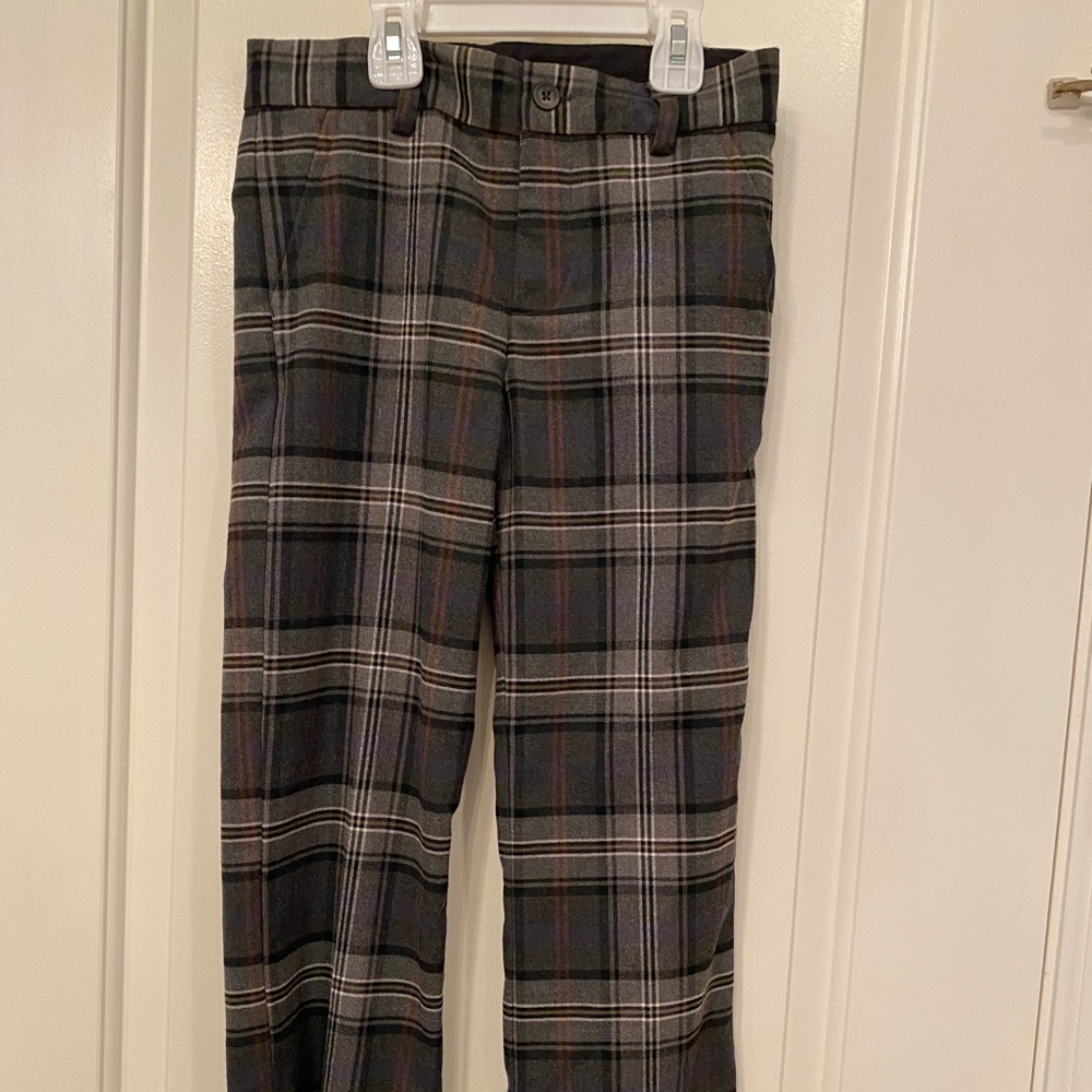 NWT Janie & Jack Boys Plaid Dress Pants